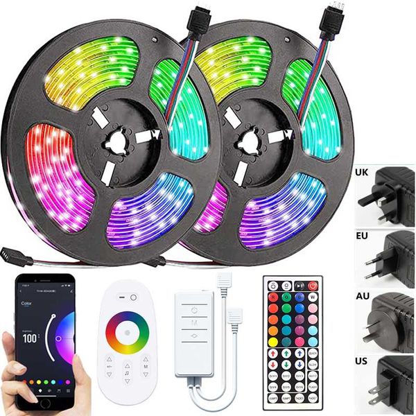 

strips led strip light bluetooth control tuya smart luces rgb /2835 12v flexible lamp for room fita tv backlight tira festival luz