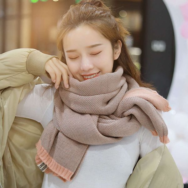 

new mini pineapple button scarf for women in autumn and winter, Blue;gray