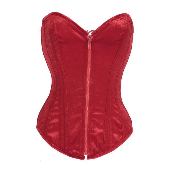 

costumes corset flannel court zipper, Black