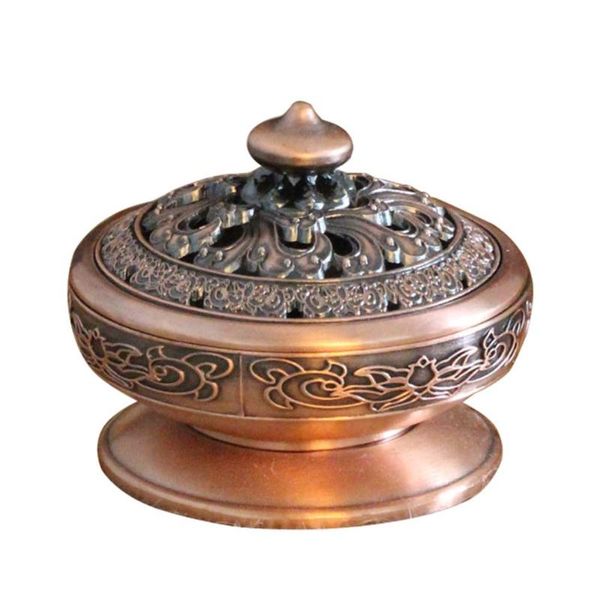

fragrance lamps tibetan buddhist ornament pressure relief zinc alloy craft incense burner home decor tea brazier living room yo