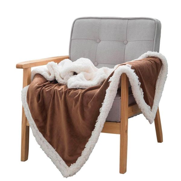 

comforters & sets weighted fleece blanket winter kids baby soft thick throw for sofa bed couch frazadas mantas de cama cobertor