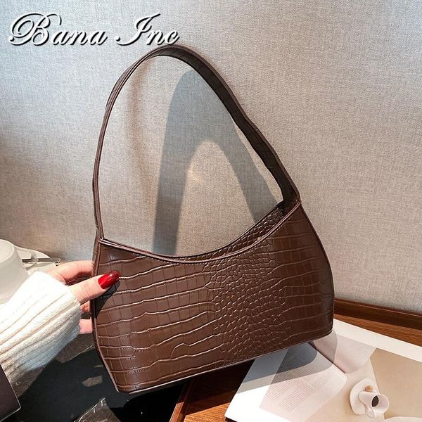 

evening bags hobos bag small shoulder under armpit vintage simple women lady handbag pu leather trend 2021 design female purse