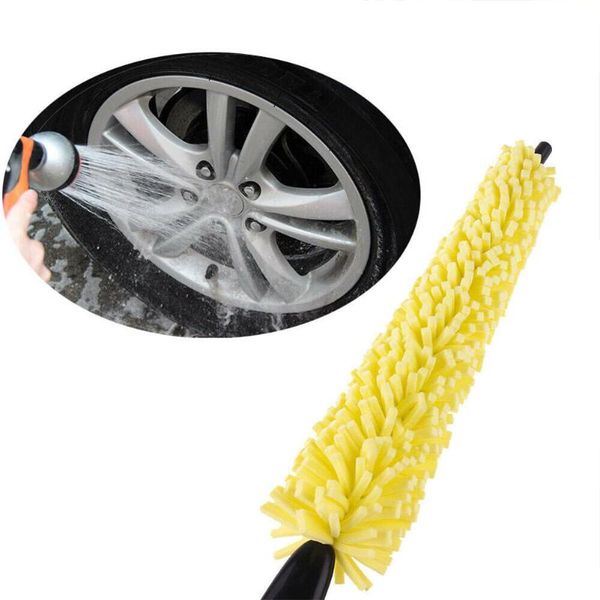 

car sponge 1pc tools tire rim cleaning brush yellow 28cm corn detail tool for washing accessories