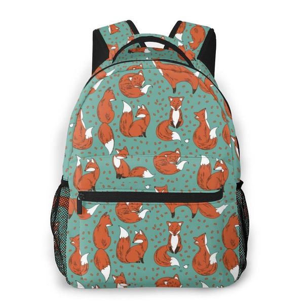 

backpack travel pack cute foxes sports bag outdoor climbing