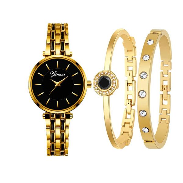 

wristwatches luxury women rose gold watch elegant female bracelet watches fashion ladies quartz diamond wristwatch gfit for, Slivery;brown