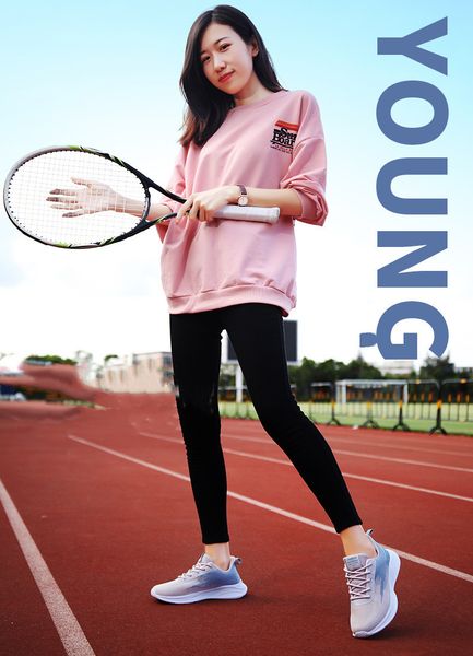 

women's shoes autumn 2021 new breathable soft-soled running shoes casual sports shoe women pd905