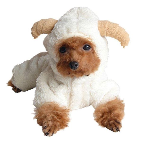 

dog apparel christmas costume cute sheep shape pet puppy outfit cat party decor clothes y1ab