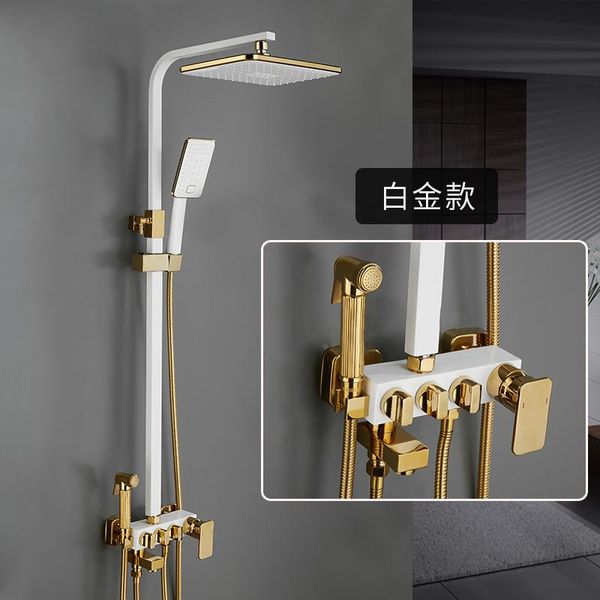 

bathroom shower sets luxury system copper set rainfall torneiras do banheiro accessories bk50hs