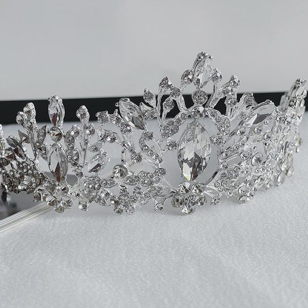 

hair clips & barrettes jeweled crowns beautiful headpiece wedding crown tiaras accessories for prom birthday costume party sl, Golden;silver