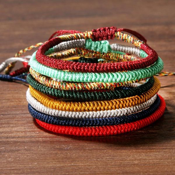 

tennis moon girl fashion tibetan buddhist lucky lover bracelet men women knotted handmade buddha charm bracelets gift drop, Golden;silver