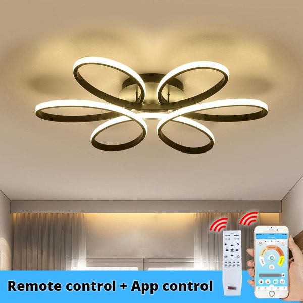 

modern led chandelier lighting for living room bedroom indoor home app control lustre chandelier lamp ac90v-260v lampadario