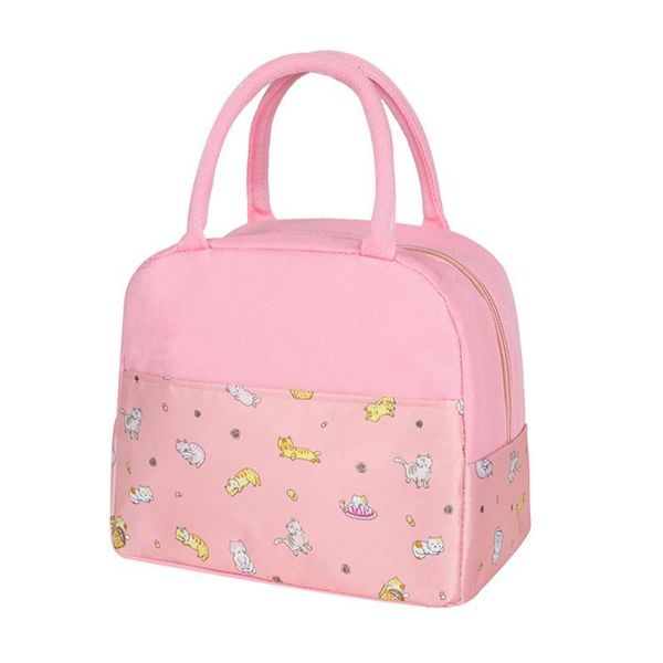 

storage bags insulated lunch bag leakproof reusable bento box insulation stripe practical