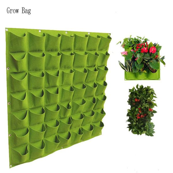 

planters & pots green vertical grow bag gardening wall mounted planting flower container strawberry growing bags garden home supplies