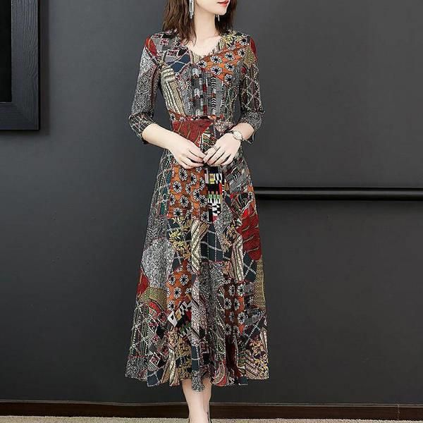

casual dresses long sleeved dress women's style 2021 autumn korean loose large with foreign, Black;gray