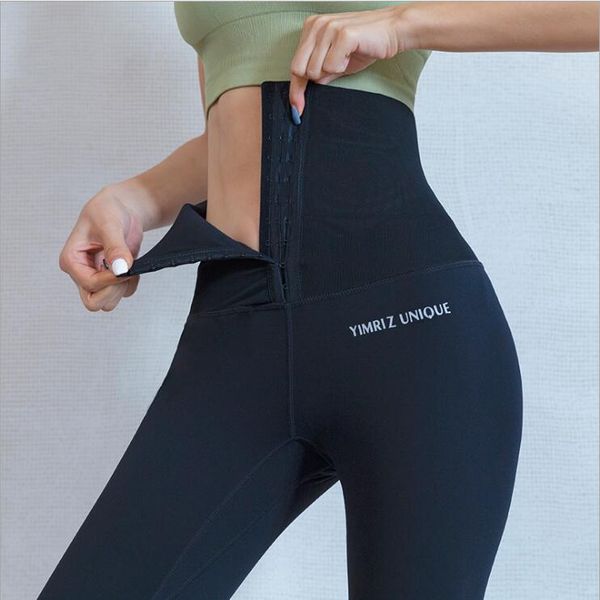 

women's high-waisted fitness pants peach buttock tight-fitting barbie waist tummy leggings europe and america shaping yoga pants wholes, White;red