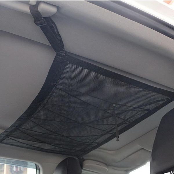 

car organizer portable ceiling storage net pocket roof interior cargo bag sundries