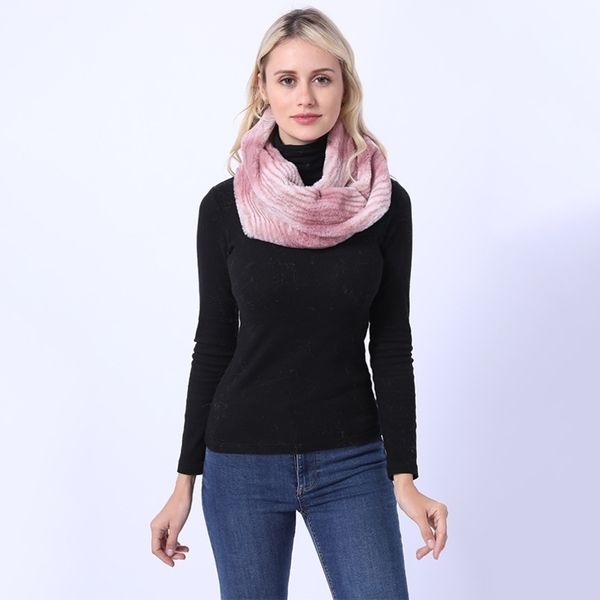 

black bib street shooting autumn and winter fur imitation rabbit hair soft pullover scarf 211207, Silver