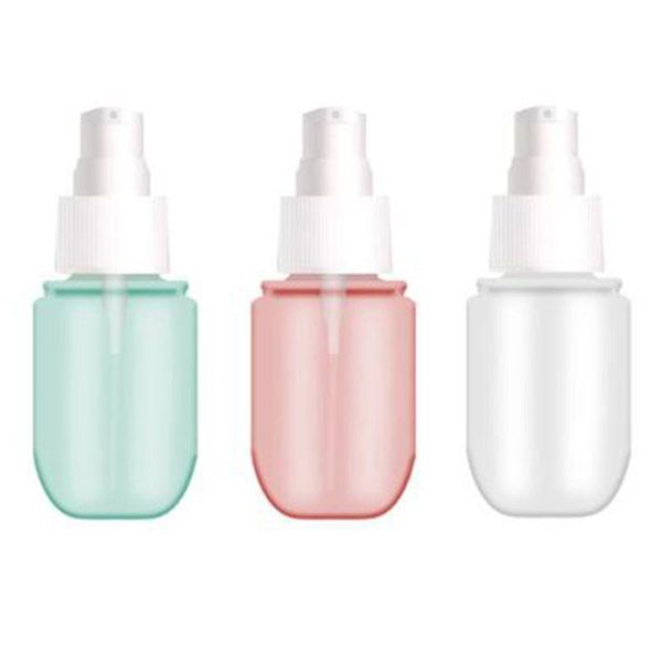 

3pcs 40/60ml refillable plastic empty lotion pump bottle fine mist perfume sprayer container transparent cosmetic dispenser