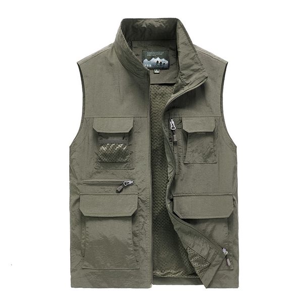 

2021 new men's sleeveless spring fall vests outdoor plus size 5xl 6xl 7xl vest male clothes 195x, Black;white