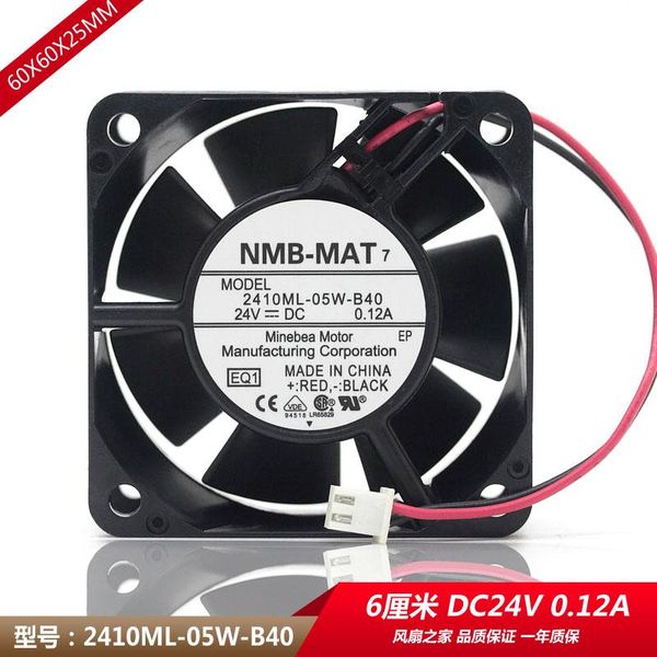 

fans & coolings original waterproof nmb 2410ml-05w-b40 / b49 6025 24v 0.12a frequency converter cooling fan