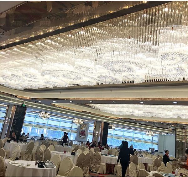 

l l lobby lobby crystal lighting sales building sand table dining room banquet restaurant ktv project lamps