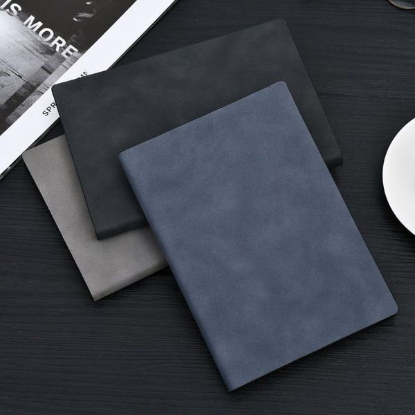 

notepads a5 soft leathe cover notepad cute planner agenda 2021 week travelers daily office business travel, Purple;pink