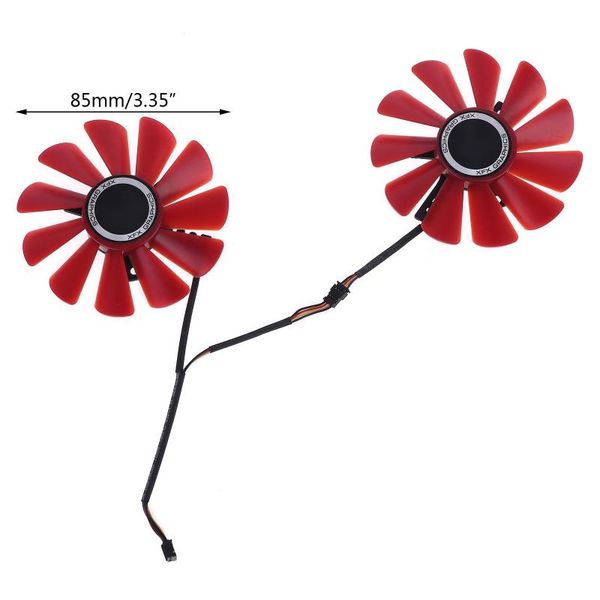 

2pcs 85mm rx-570-rs rx-580-rs fd10u12s9-c fan for xfx rx470 rx570 rs rx580 rs