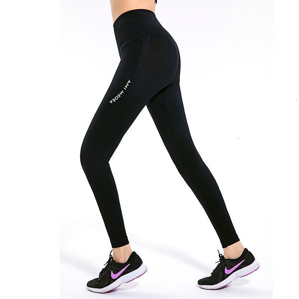 

women 2021 latest fitness elastic sports panty wear running training leggings peach hip high taille yoga broek, Black