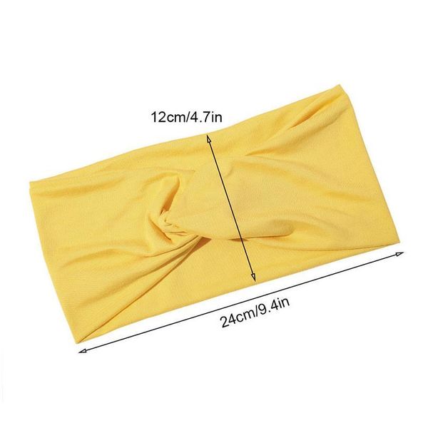 

16 color women wide sport yoga headband stretch hairband solid elastic hair band running turban head wrap scarf hair acc jllllw