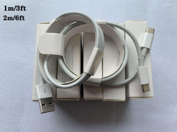 

100pcs 6 generations original oem quality 1m 3ft 2m 6ft usb data sync charge cable with retail package micro usb