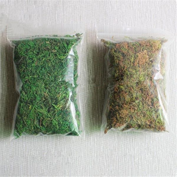 

20/50/100g artificial dry moss for flower hanging basket home garden decoration