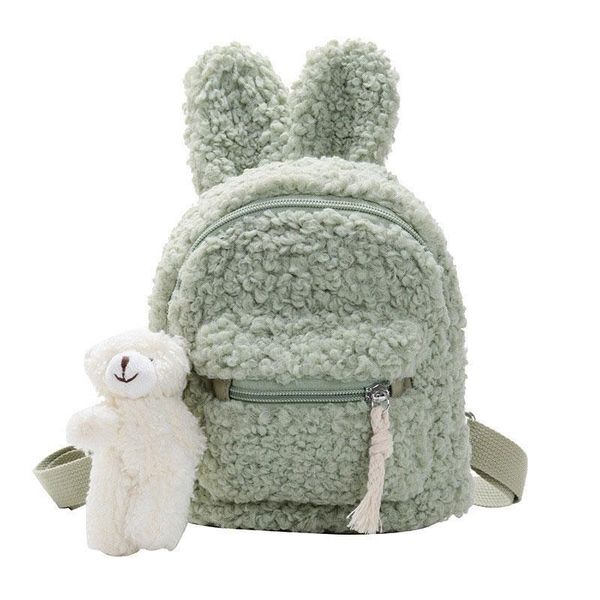 

backpack for boys girls school-bag fleece ear toddler warm winter kids fashion
