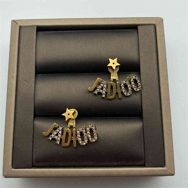 

special offer designer jewelry new five pointed star size pearl earrings for women's old stars 61g0, Silver