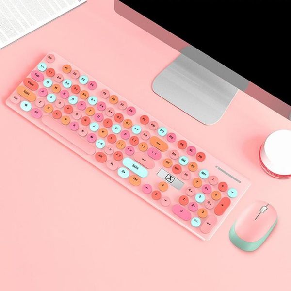 

keyboard mouse combos 1 set n620 wireless mute mechanical feel computer optical usb gaming for home office