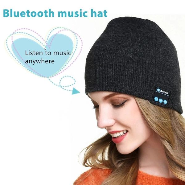 

towel wireless bluetooth headphones sport music hat vip link for tom