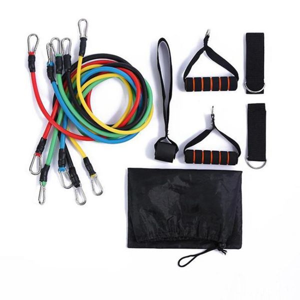 

11pcs/set pull rope fitness exercises resistance bands tubes pedal excerciser body training workout yoga crossfit equipments855489
