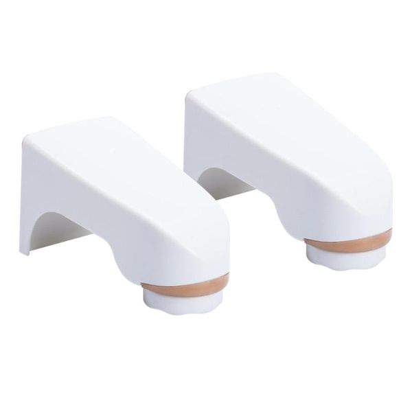 

soap dishes 2pcs wall mounted holder adhesion magnet hanging bar rack for kitchen bathroom (white)