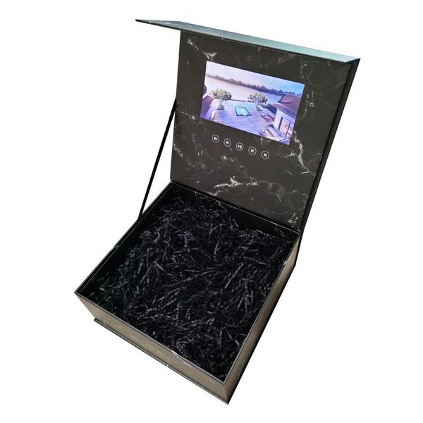 

wholesale unique magnetic digital gift video box with 7 inch lcd screen display