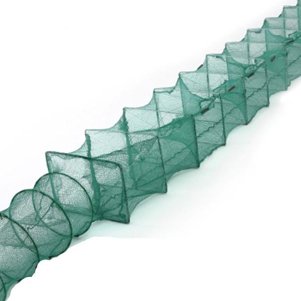 

1.3m-4.m fishing cage shrimp cage crayfish fish tank red de pesca outdoor fishing tackle fish trap fishery supplies