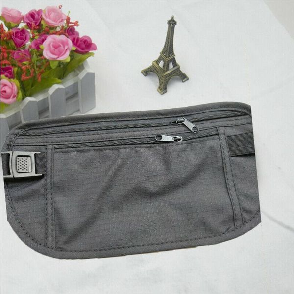 

storage bags adjustable nylon travel pouch hidden wallet passport money waist belt bag slim secret security