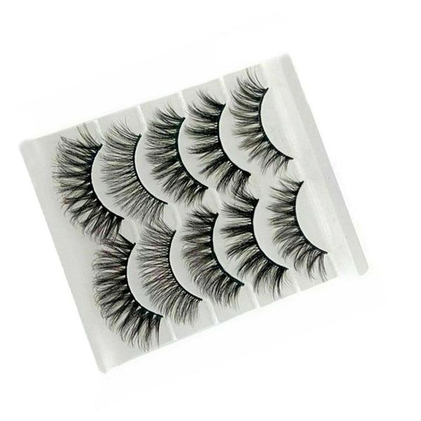 

false eyelashes 5 pairs lashes mink faux dramatic volume eyelash extension