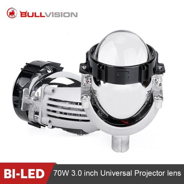 

car headlights bi-led auto lenses h1 h4 h7 9005 9006 led projector 3.0 universal headlight lens 6000k 30000lm bulbs accessories retrofit xq