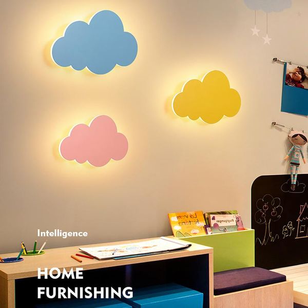 

wall lamp led night light bedroom bedside warm cartoon aisle corridor cloud decorations art room decor