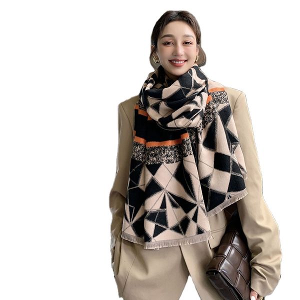 

wholesale warm multifunctional unique cape long scarf shawls women flower print cashmere wraps, Blue;gray