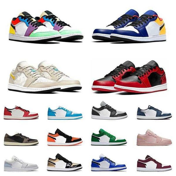 

low 1 1s men basketball shoes varsity red paris shadow unc chicago tropical brown outdoor sports sneakers mens trainers