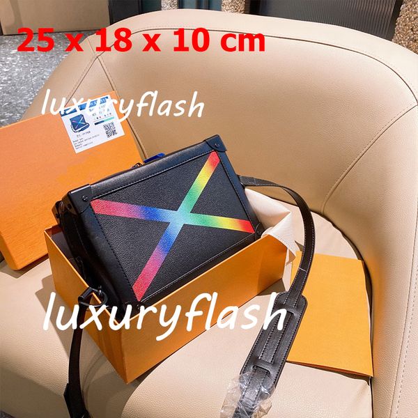 

2021 designers flower symmetrical mini soft trunk box bag genuine leather small bucket shoulder bag pouch chain fashion bags crossbody