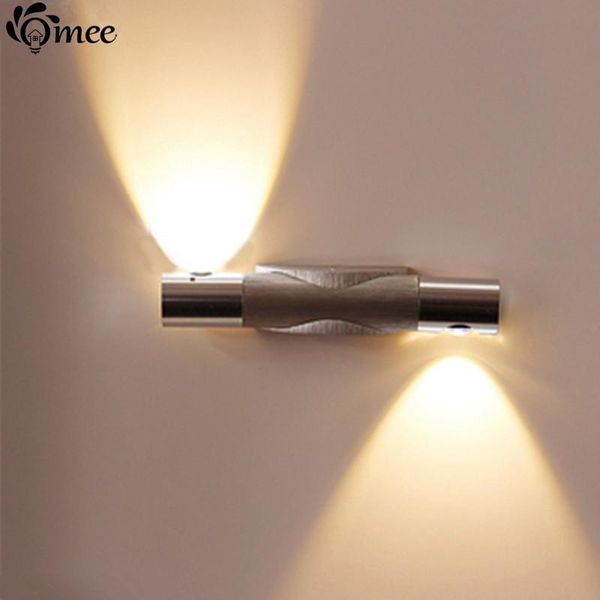 

wall lamp led 2w modern fashion foyer aluminum creativity bedroom bedside lighting mirror lights 360 rotation angle adjust