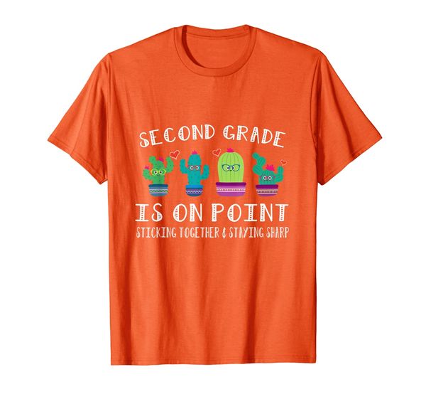 

2nd Grade is on point, 1st day of school cactus teacher gift T-Shirt, Mainly pictures