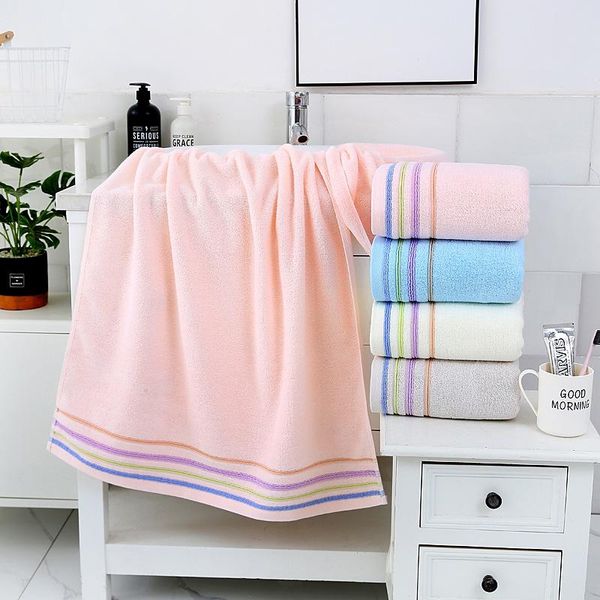

towel 70x140cm cotton quick-dry solid color bath towels soft dry absorbent
