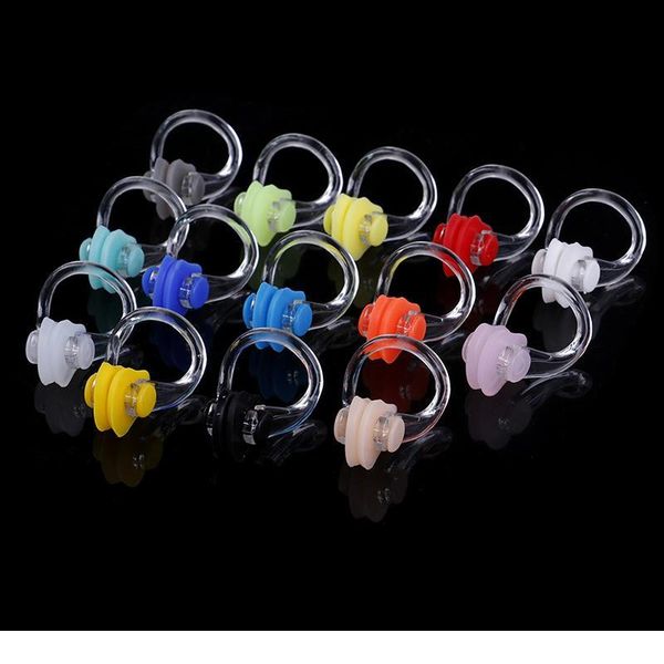 

1pair soft waterproof swimming earplugs nose clip case protective prevent water protection ear plug soft swim dive jllinl